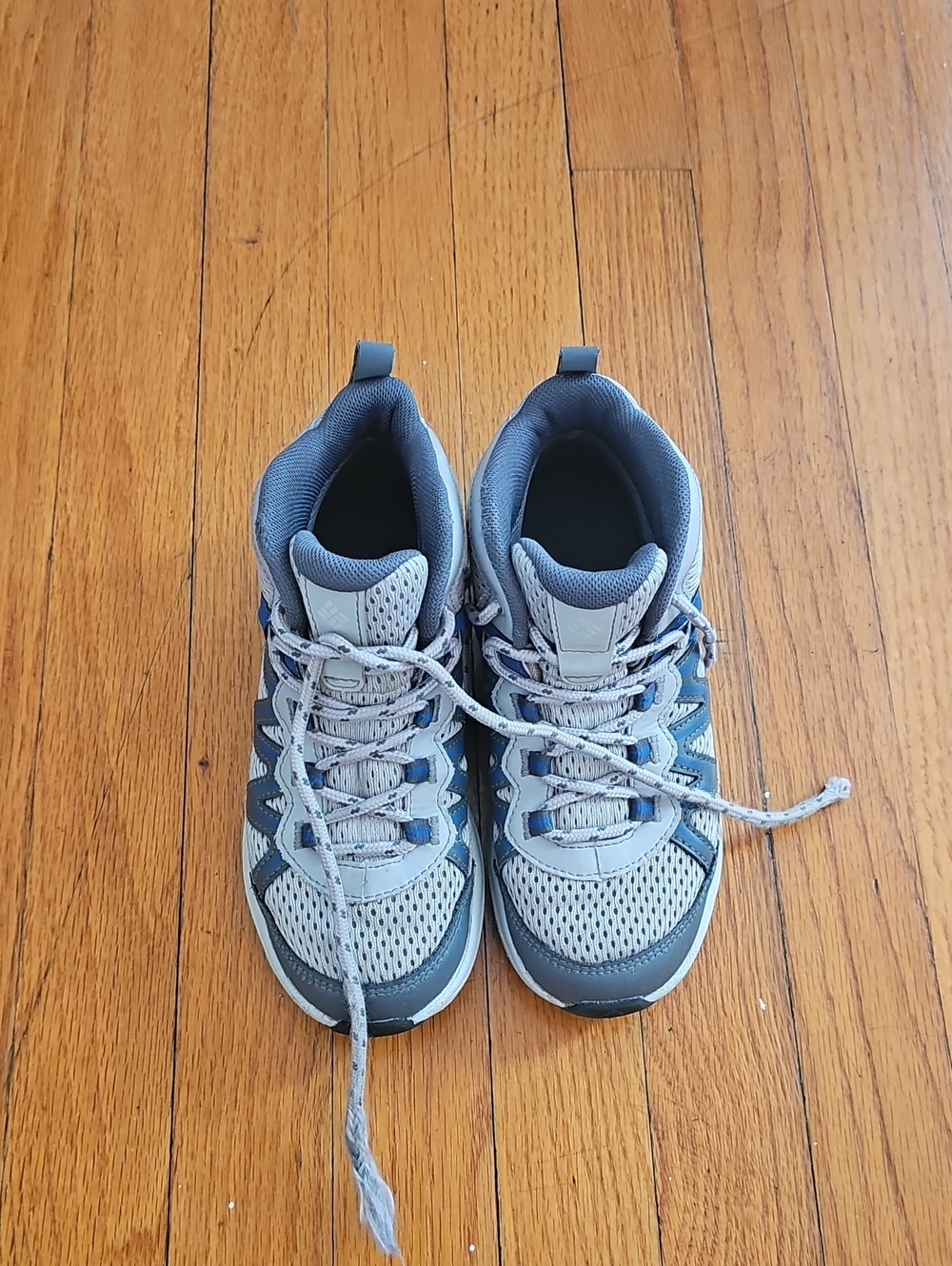 Columbia Waterproof Kids Gray and Blue Athletic Sneakers